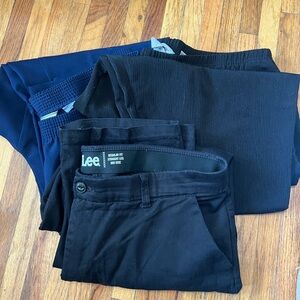 Lot Of 3 Size 18 Women's Pants Lee Alfred Dunner TanJay